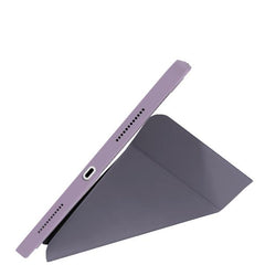 BOOKMAG- Custodia a libro, con retro cover trasparente, ultra sottile, materiale resistente agli urti, on/off display compatibile con Apple iPad 11" 11th gen/ iPad 10.9"