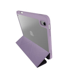 BOOKMAG- Custodia a libro, con retro cover trasparente, ultra sottile, materiale resistente agli urti, on/off display compatibile con Apple iPad 11" 11th gen/ iPad 10.9"
