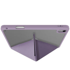 BOOKMAG- Custodia a libro, con retro cover trasparente, ultra sottile, materiale resistente agli urti, on/off display compatibile con Apple iPad 11" 11th gen/ iPad 10.9"