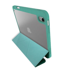 BOOKMAG- Custodia a libro, con retro cover trasparente, ultra sottile, materiale resistente agli urti, on/off display compatibile con Apple iPad 11" 11th gen/ iPad 10.9"