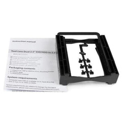 Staffa di montaggio per l'installazione senza utensili di un'unità HDD o SSD da 2,5"