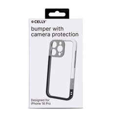 BUMPER - Bumper cover in materiale flessibile, protegge i bordi e la fotocamera posteriore compatibile con Apple iPhone 16 Pro [IPHONE 16 CASES]