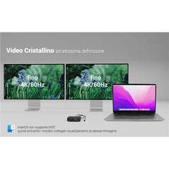 Docking station USB-C Dual HDMI (2XHDMI) con PD 100 W