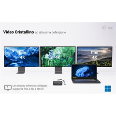 Docking station USB-C Triplo video: 1x Display Port + 2x HDMI PD 100 W + alimentatore 100W