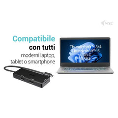 Adattatore Video USB-C fino a TRE MONITOR 4K HDMI (3xHDMI), con Power Delivery 100W