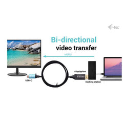 Adattatore video con cavo bidirezionale da USB-C a DisplayPort 8K/30Hz 150cm