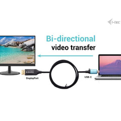 Adattatore video con cavo bidirezionale da USB-C a DisplayPort 8K/30Hz 150cm