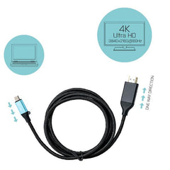 Cavo adattatore USB-C 3.1 per HDMI 4K / 60Hz 150cm