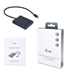 Adattatore Video USB-C 3.1 a Doppio Monitor Display Port 4K (2xDP)
