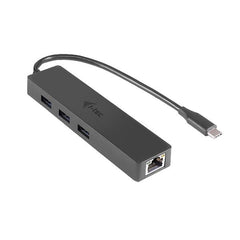 HUB USB-C a 3 porte USB-A 3.2 + RJ45 LAN Ethernet