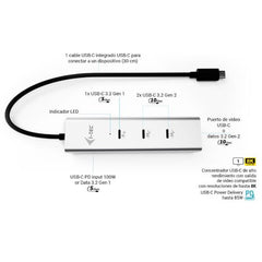 HUB di ricarica USB-C a 5 porte fino a 10Gbps con Video USB-C 8K + PD 85 W