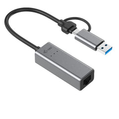 Adattatore universale USB-C / USB-A (M)  a Ethernet RJ-45 (F) fino a 2.5 Gbps