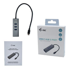 HUB USB-C a 3 Porte USB A + 1x RJ45 Ethernet