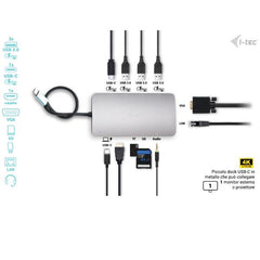 Docking Station USB-C MTL HDMI / VGA, 5xUSB + RJ45 + SD/MicroSD + PD 100W