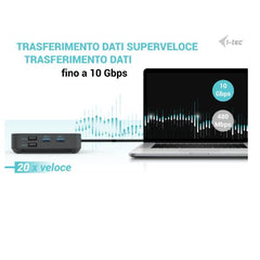 Docking station USB-C Triplo Monitor (3 monitor: 1x HDMI e 2x DP) + PD100W con Alimentatore 100W