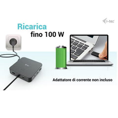 Docking Station USB-C Triplo Monitor (3 Monitor: 1xHDMI, 2xDP) + PD 100W