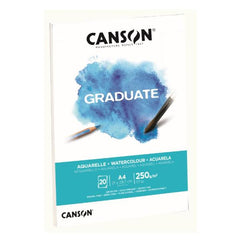 GRADUATE ACQUERELLO - GRANA FINE A4 250 g/m²
