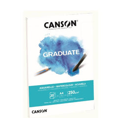 GRADUATE ACQUERELLO - GRANA FINE A4 250 g/m²