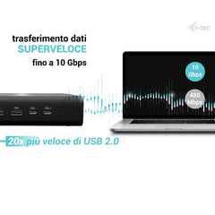 Docking Station Universale 6 Monitor x 4K DISPLAY - PD (3.1) 140W con alimentatore