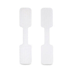 Etichette per cavi da 9cm, confezione da 100, bianco, Etichette per la gestione cavi con fissaggio a strappo, etichette segnacavi scrivibili