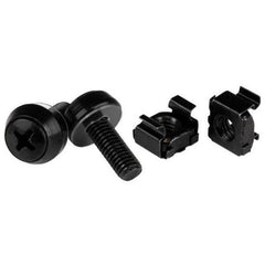 Confezione da 100 viti di fissaggio e dadi ingabbiati per armadi server rack - M6 x 12mm