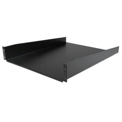 Ripiano Rack 19" 2U - Mensola universale a sbalzo per server rack e armadi di Rete da 19 pollici - Acciaio resistente - Scaffale Rack shelf con Capacità di carico di 23kg - Profond