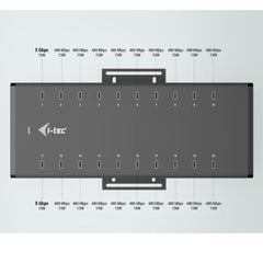HUB Universale USB-C / USB-A a 20 porte USB-C con ricarica 15W per porta, velocità fino a 5Gbps- con alimentatore