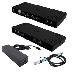 Docking station USB-C/A. DOPPIO MONITOR (2xHDMI, 2xDP) 4K + PD85W con alimentatore