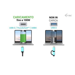 DOCKING STATION UNIVERSALE USB 3.0 / USB-C / TB  Doppio Monitor (2xDP+2xHDMI) + PD100W con Alimentatore