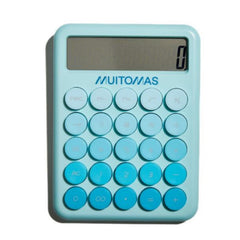 MUITOMAS - Calcolatrice tascabile blu ottanio