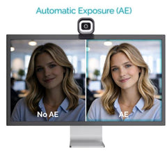 WEBCAM SOLOMON700 STREAM 4K con luce LED integrata