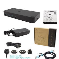 Docking Station Universale USB 3.0 / USB-C Triplo Monitor 4K ( Tre monitor: 2xDP, 3xHDMI), 5xUSB (fino a 10Gbps) + PD 100W con alimentatore