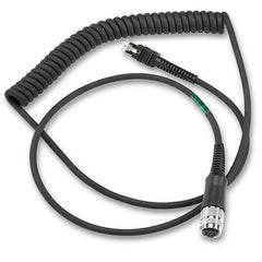 CABLE - RS232: AMPHENOL THREADED CIRCULAR CONNECTOR FOR VC5090, 9FT (2.8M) COILED WITH TTL CURRENT LIMIT PROTECTION
