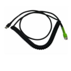 CAVO USB 3,7 MT SCHERMATO PER SCANNER ZEBRA, A SPIRALE