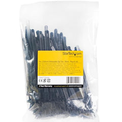 FASCETTE FERMACAVO DA 15 CM 100 PZ - NERO