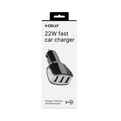 CC3USBTURBO - 22W 3 USB-A Car Charger
