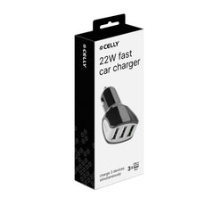 CC3USBTURBO - 22W 3 USB-A Car Charger