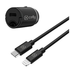 CCMINILIGHT - 20W USB-C Car Charger +USB-C to Lightning Cable [PRO POWER]