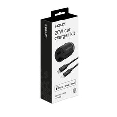 CCMINILIGHT - 20W USB-C Car Charger +USB-C to Lightning Cable [PRO POWER]