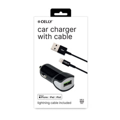 CCUSBLIGHT - 12W USB-A Car Charger+USB-A to Lightning Cable [TURBO]