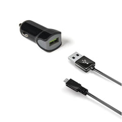 CCUSBMICRO - 12W USB-A Car Charger+USB-A to Micro Usb Cable [TURBO]
