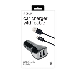 CCUSBTYPEC - 12W USB-A Car Charger+USB-A to USB-C Cable [TURBO]