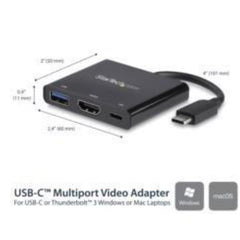 Adattatore USB-C a HDMI 4k +PD