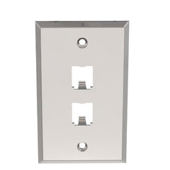 PLACCA PER 2 MINICOM INOX