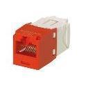 PRESA MINICOM RJ45U CAT.6 ROSSO