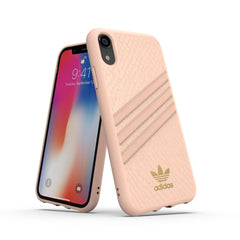 ADIDAS ORIGINALS - Cover SAMBA WOMEN in TPU+Policarbonato con bordi rialzati di colore rosa con strisce rosa compatibile con Apple iPhone Xs Max