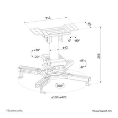 Supporto a Soffitto CL25-530WH1