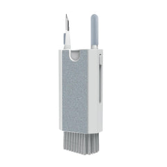 CLEANINGKIT - Kit pulizia dispositivi 8in1, punta rimozione sporco, spazzola pulizia scanalature, spugna, panno in microfibra, nebulizzatore, chiave rimuovi tasti, stand x telefono