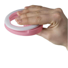CLICKLIGHT - Luce flash aggiuntiva per smartphone, compatibilità universale, clip regolabile, 3 diverse tonalità di luce, ricarica tramite cavo Micro usb