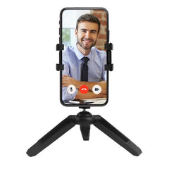 CLICKNANOTRI - Mini treppiede universale per smartphone, testina orientabile fino a 360°, dotato di filettatura 1/4", tascabile